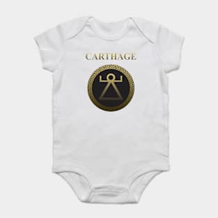 Ancient Carthage Sacred Band Shield Baby Bodysuit